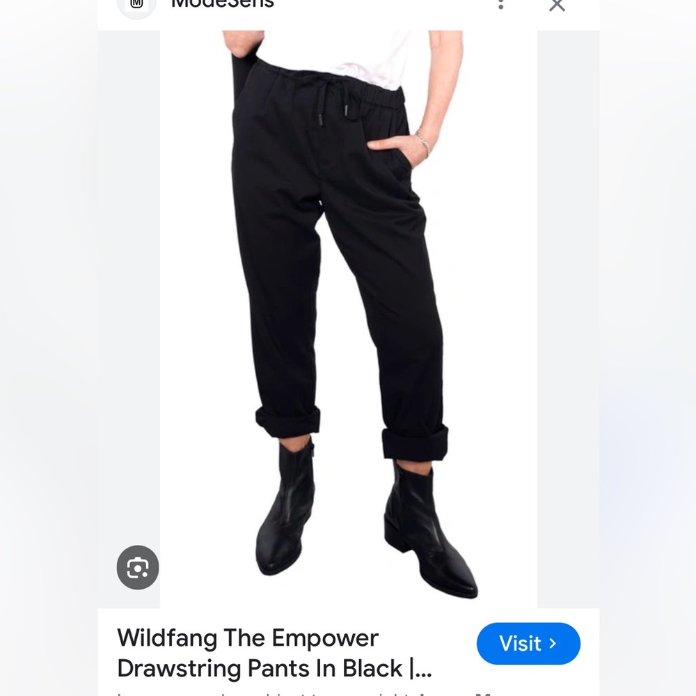 NWT Wildfang Empower Drawstring Pant . Sz XXL - Picture 2 of 6